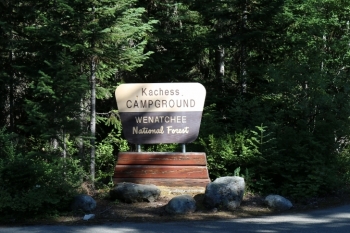 Camping in Washingtons Kachess Campground.